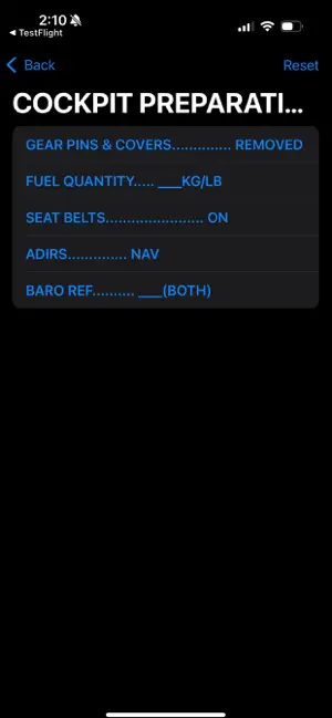 A320 Checklister screenshot 2