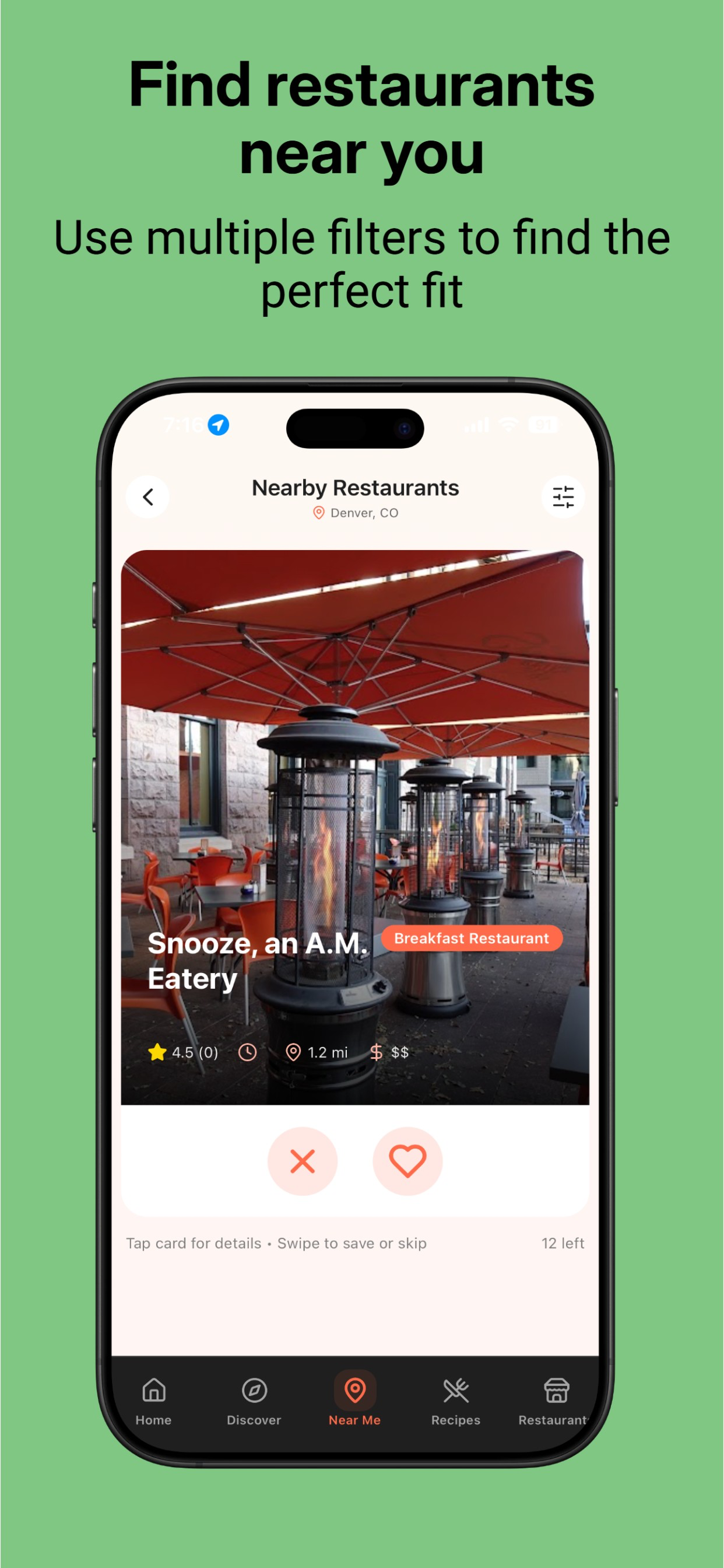 Meal Swipe - Meal Decider screenshot 9