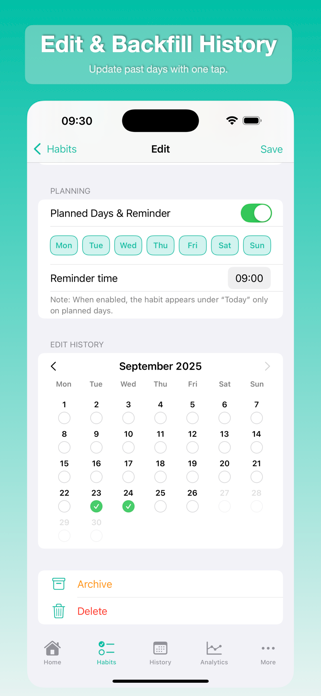 MyRoutine – Habit Tracker Screenshot 5 of 6