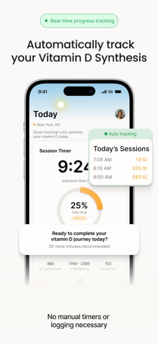 Rays: Auto Vitamin D Tracking Screenshot 2 of 6