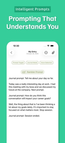 Rambler: Voice Journal & Diary iPhone screenshot