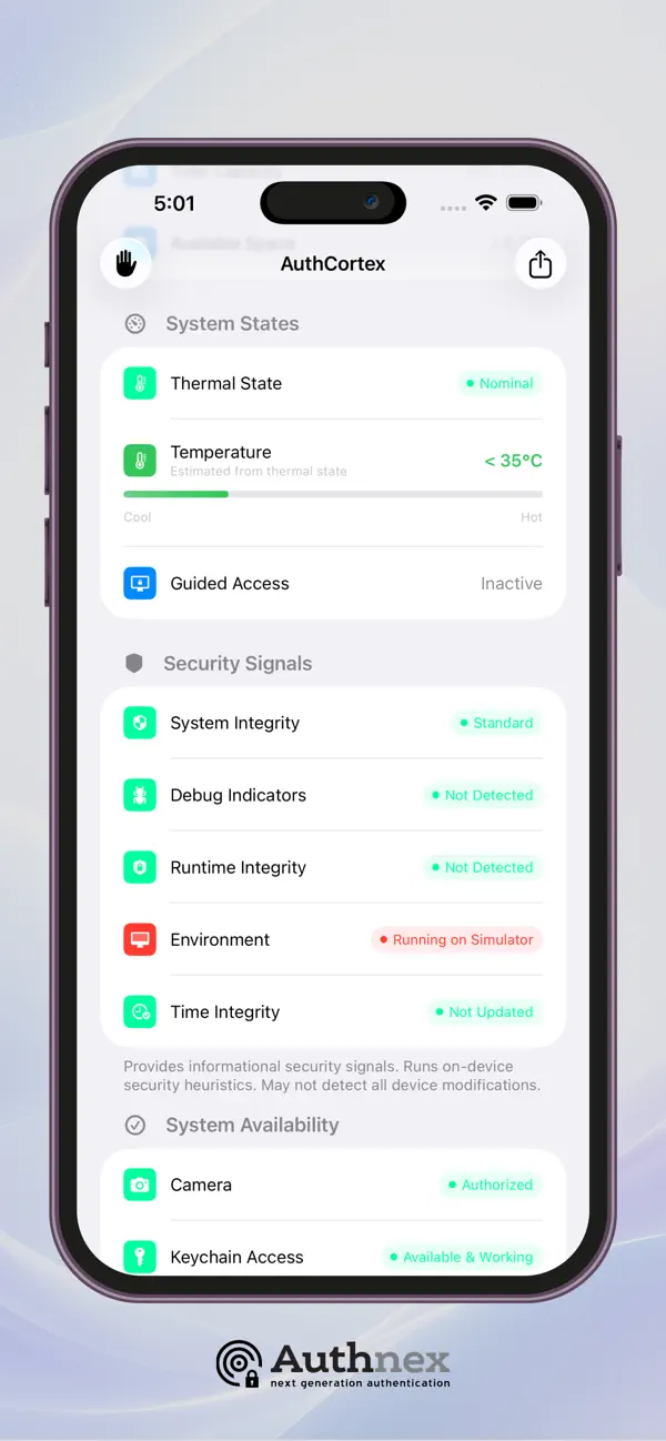 Screenshot #2 pour AuthCortex