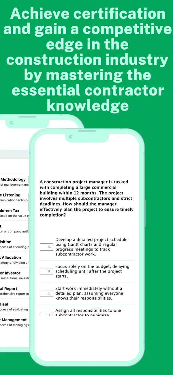 Screenshot #3 pour General Contractor Master Prep