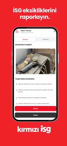 Kırmızı İSG App screenshot