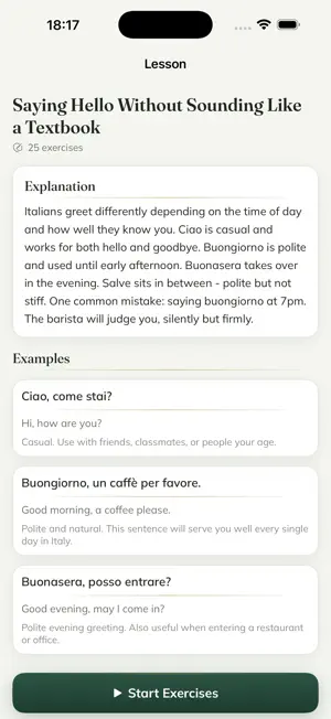 Ciao Veloce: Learn Italian screenshot 3