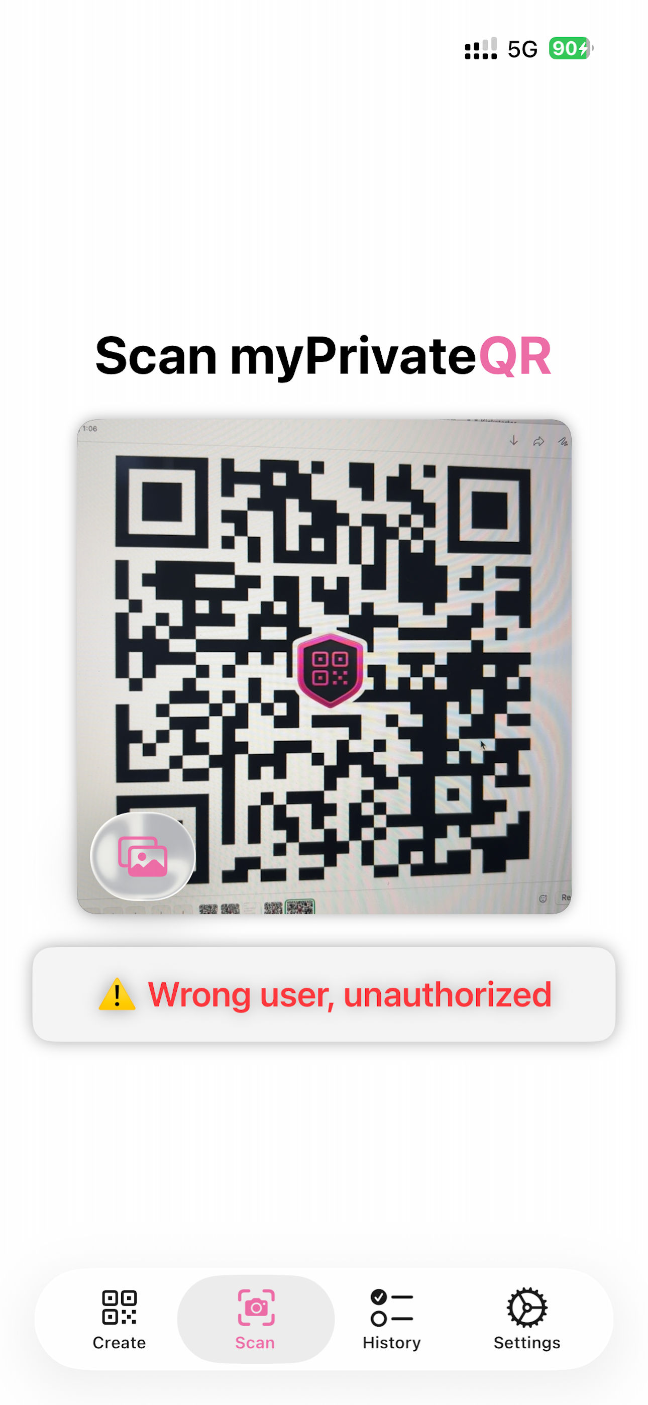 myPrivateQR screenshot 4