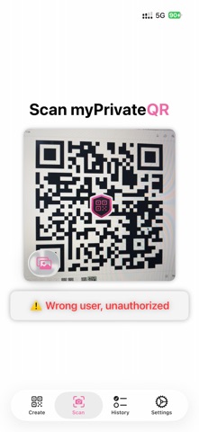 myPrivateQR screenshot