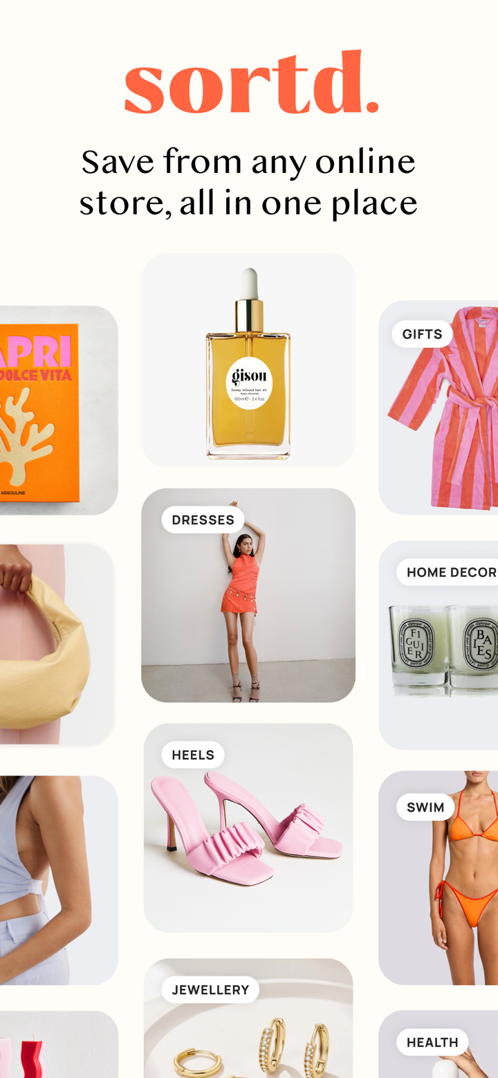 Sortd | Shopping Wishlist App screenshot 1