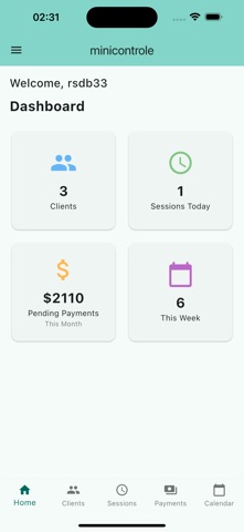 MiniControle: Practice Mgmt screenshot