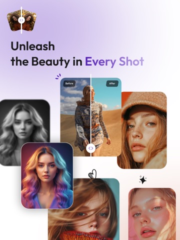 AI Photo Enhancer & Pic Editor iPad screenshot