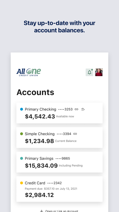 All One CU iPhone screenshot 2 - Finance app