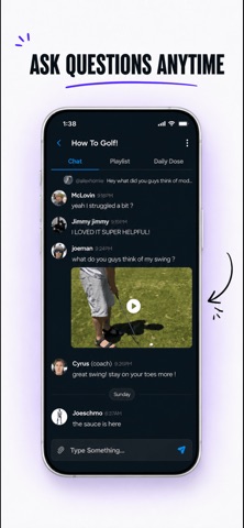 PocketCoach Community iPhone screenshot