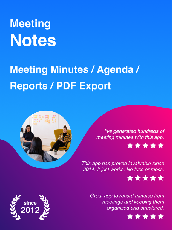Screenshot #4 pour MinuteTaker: AI Meeting Notes