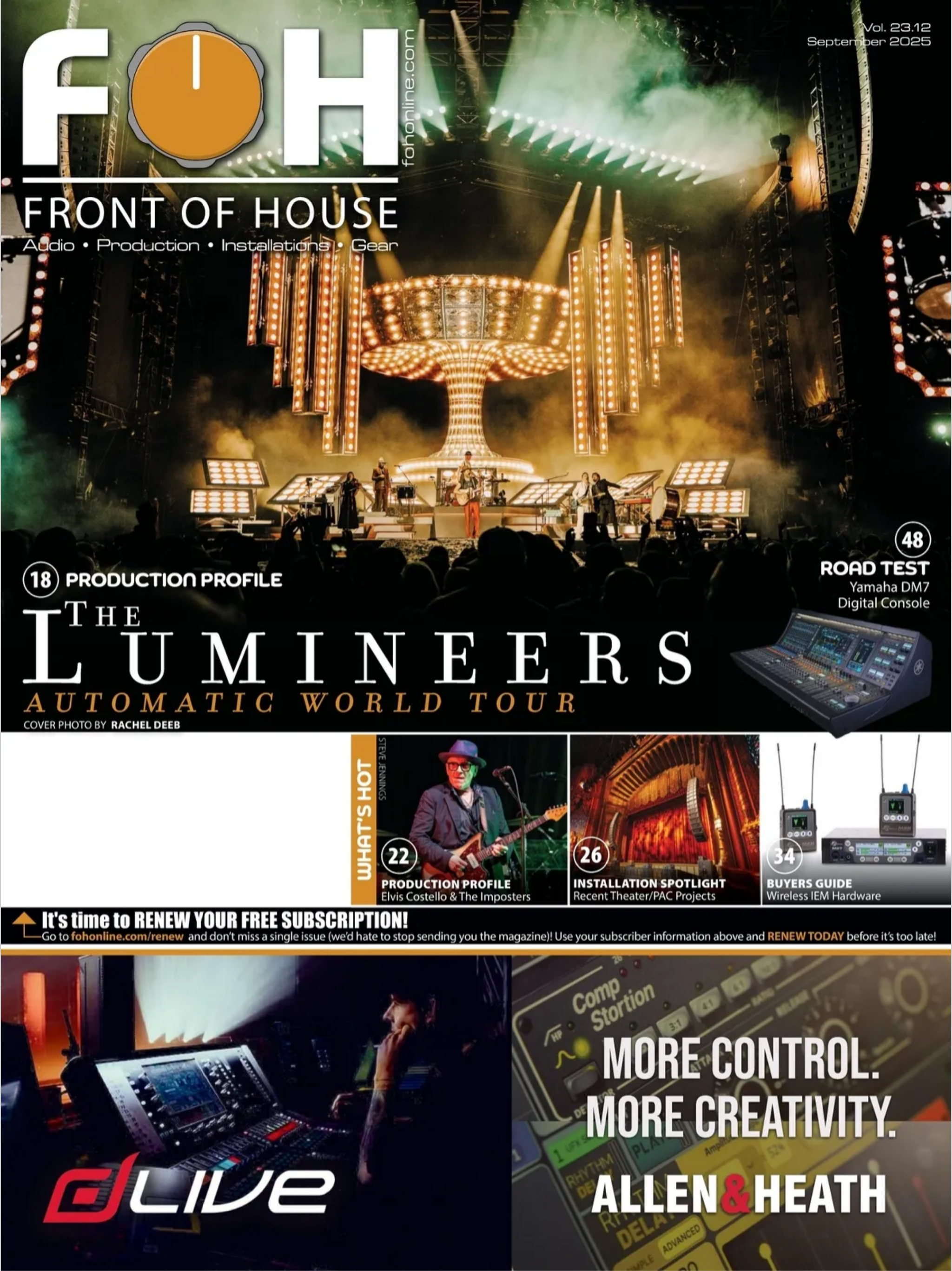 FRONT of HOUSE (FOH) Magazine