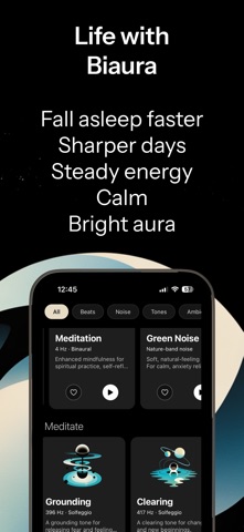Biaura - Sleep & Focus Sounds iPhone screenshot