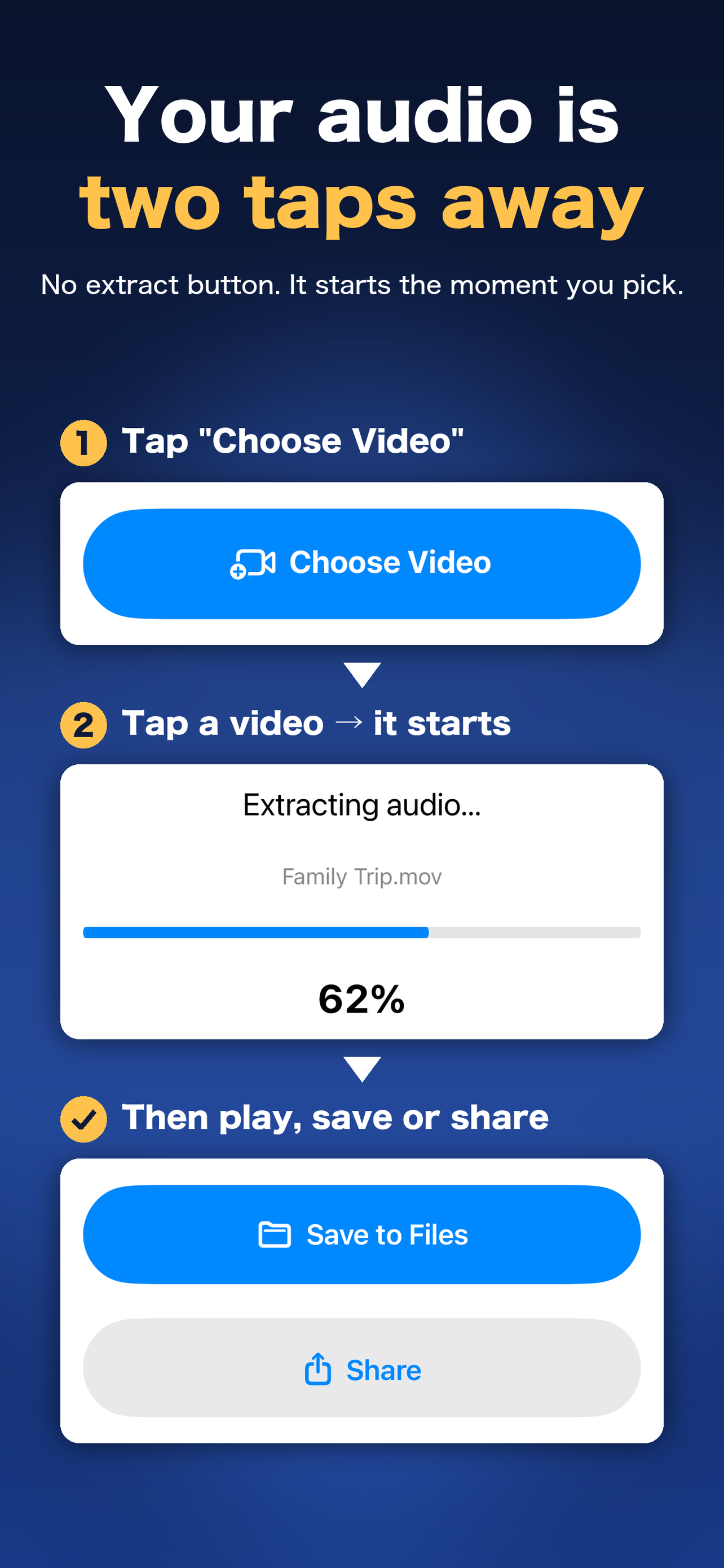 AudioPeel: Video to Audio screenshot 2