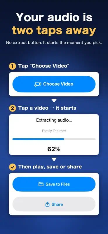 AudioPeel: Video to Audio screenshot 2 of 6