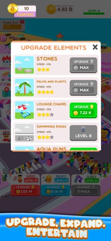 Idle Bitcoin Waterpark iPhone screenshot
