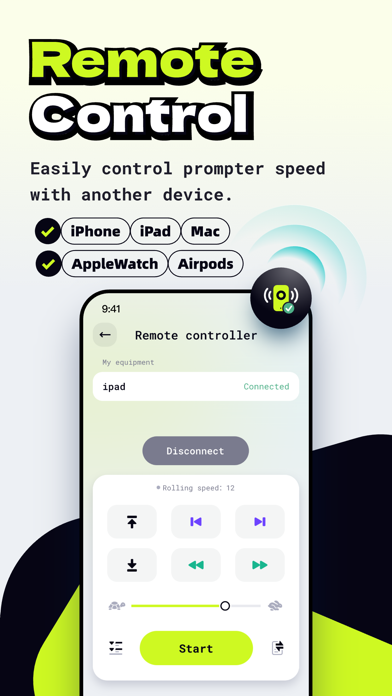 Screenshot 4 of OS Teleprompter App