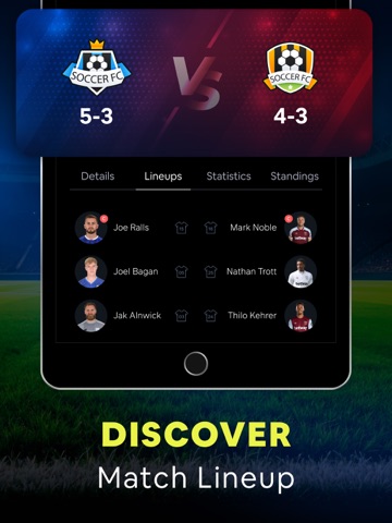 Live Football TV : HD TV Score iPad screenshot