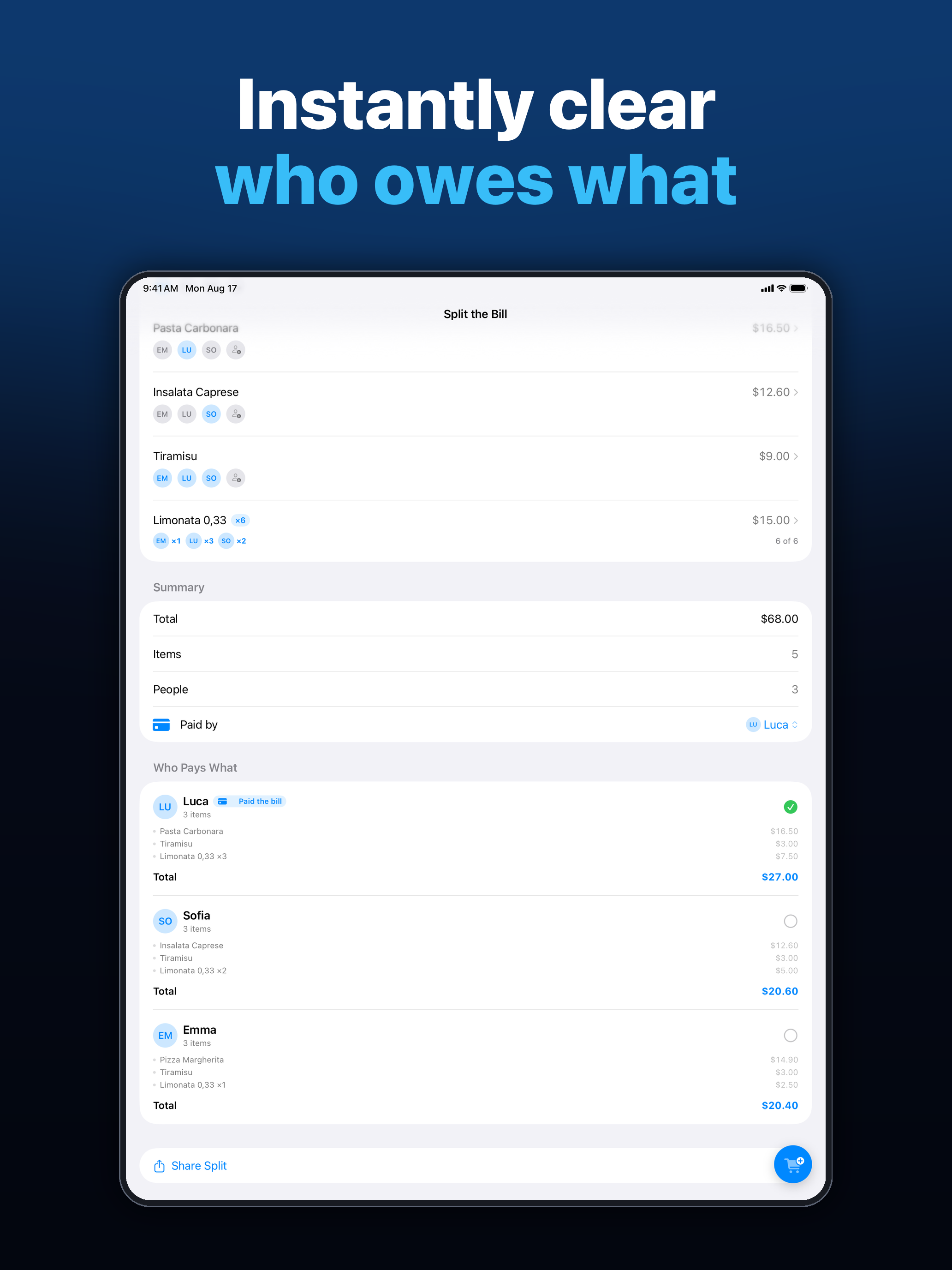 SplitReceipt - Scan & Share screenshot 7
