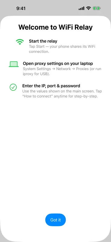 WiFi Relay screenshot 2 of 7