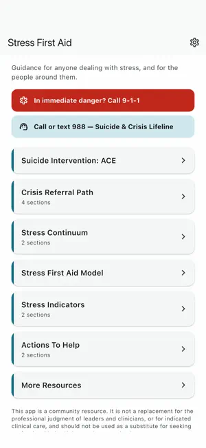Community Stress First Aid screenshot 1