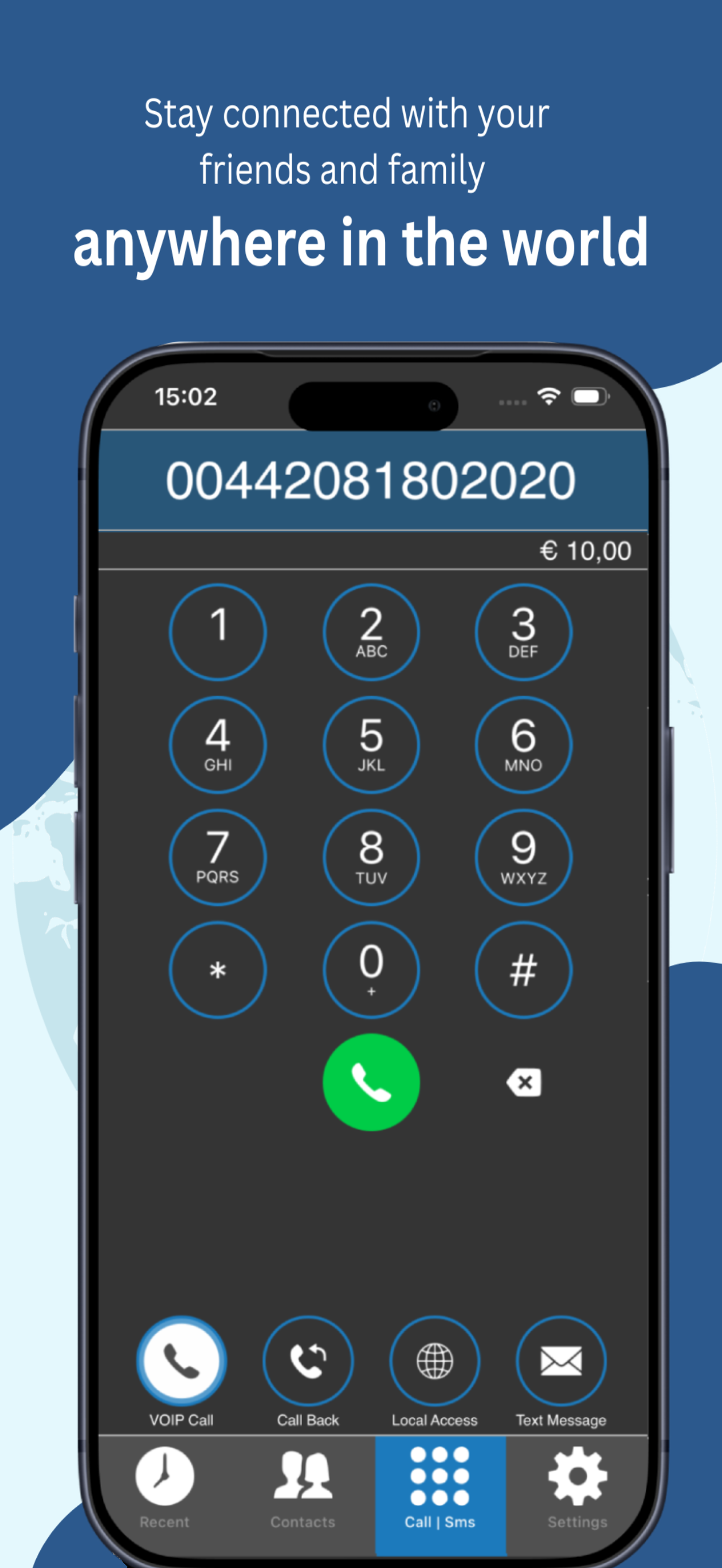 MobileVOIP international calls