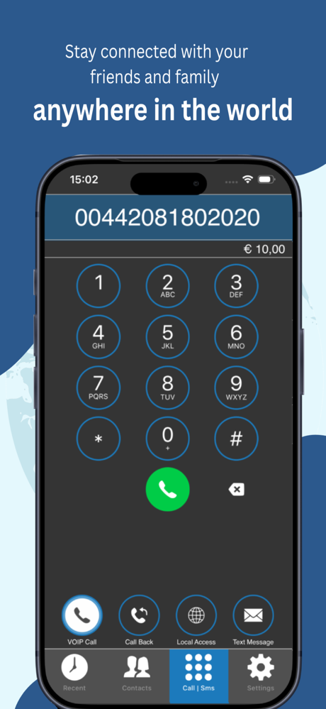 MobileVOIP international calls screenshot 1