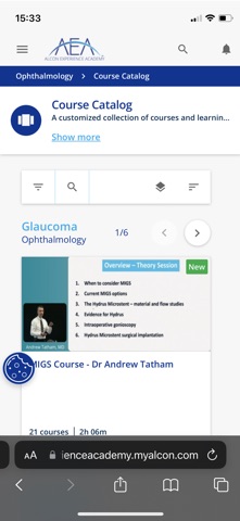 Alcon Experience Academy screenshot