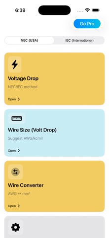 Voltage Drop Calculator. Screenshot 1 of 10