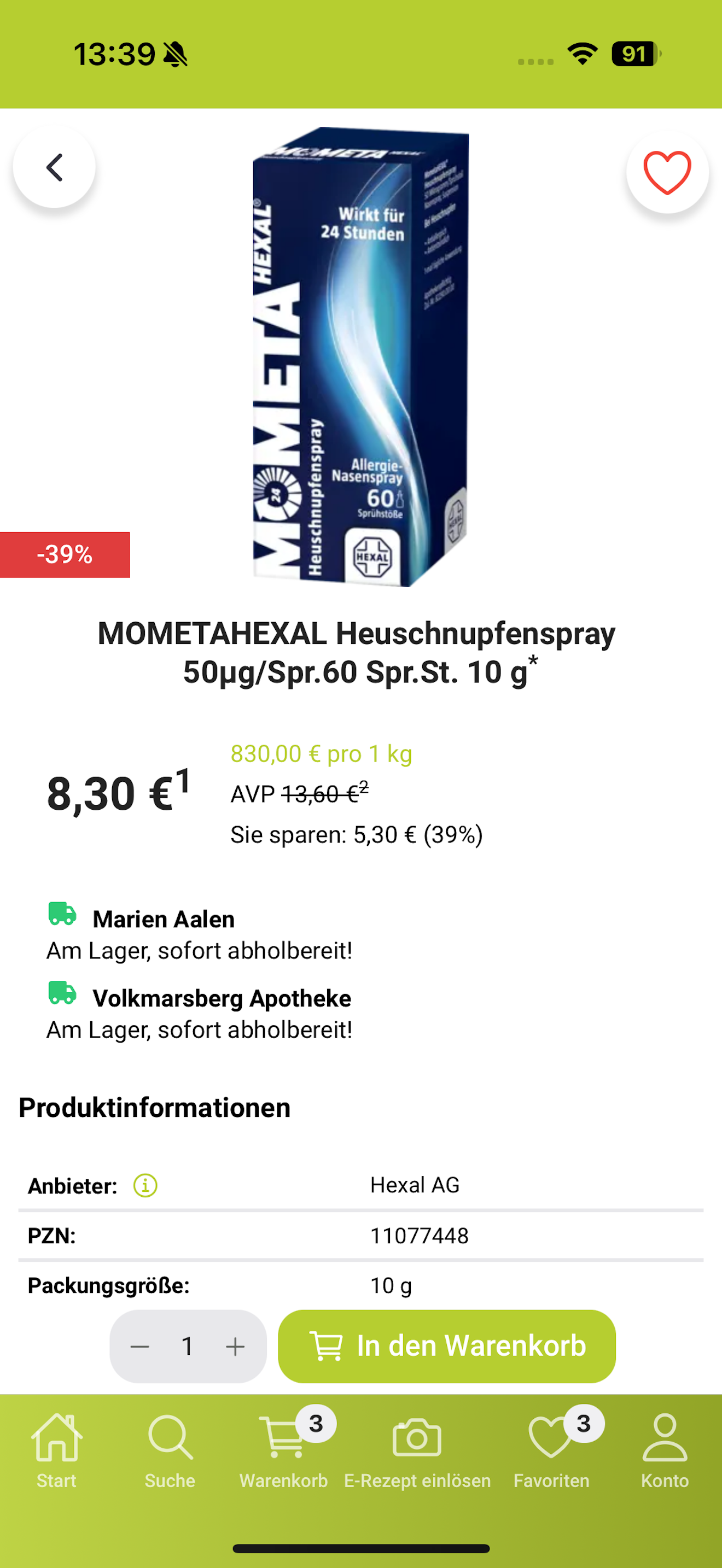 AApo-shop Apotheke & E-Rezept screenshot 4