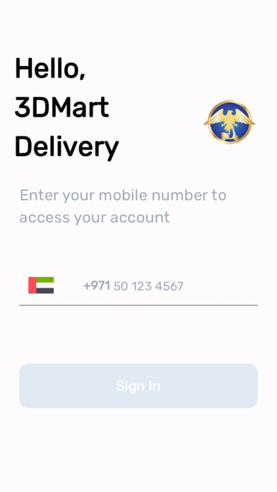 Screenshot #1 pour 3D Mart Driver App