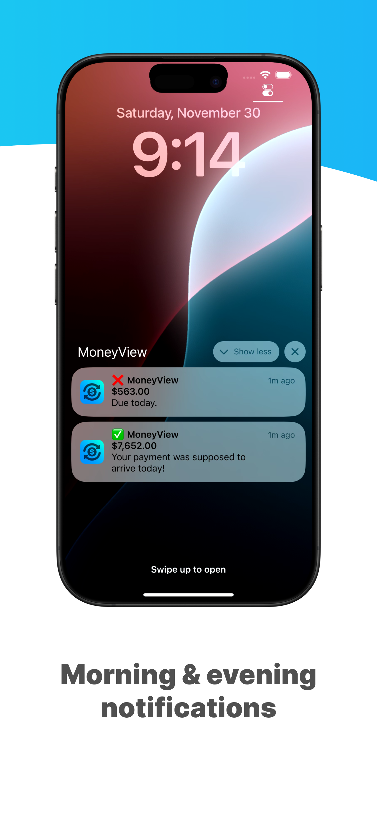 MoneyView: expenses & incomes