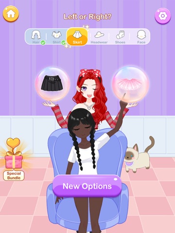 Which Dress? Left or Right iPad screenshot