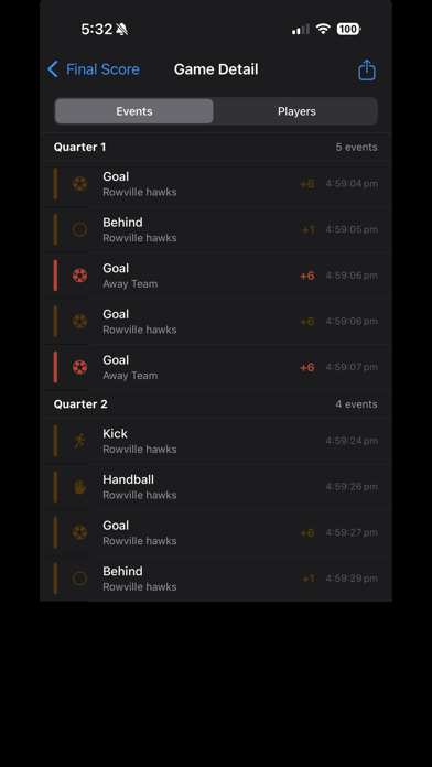 ScoreKeeper - Aussie Rules screenshot 7