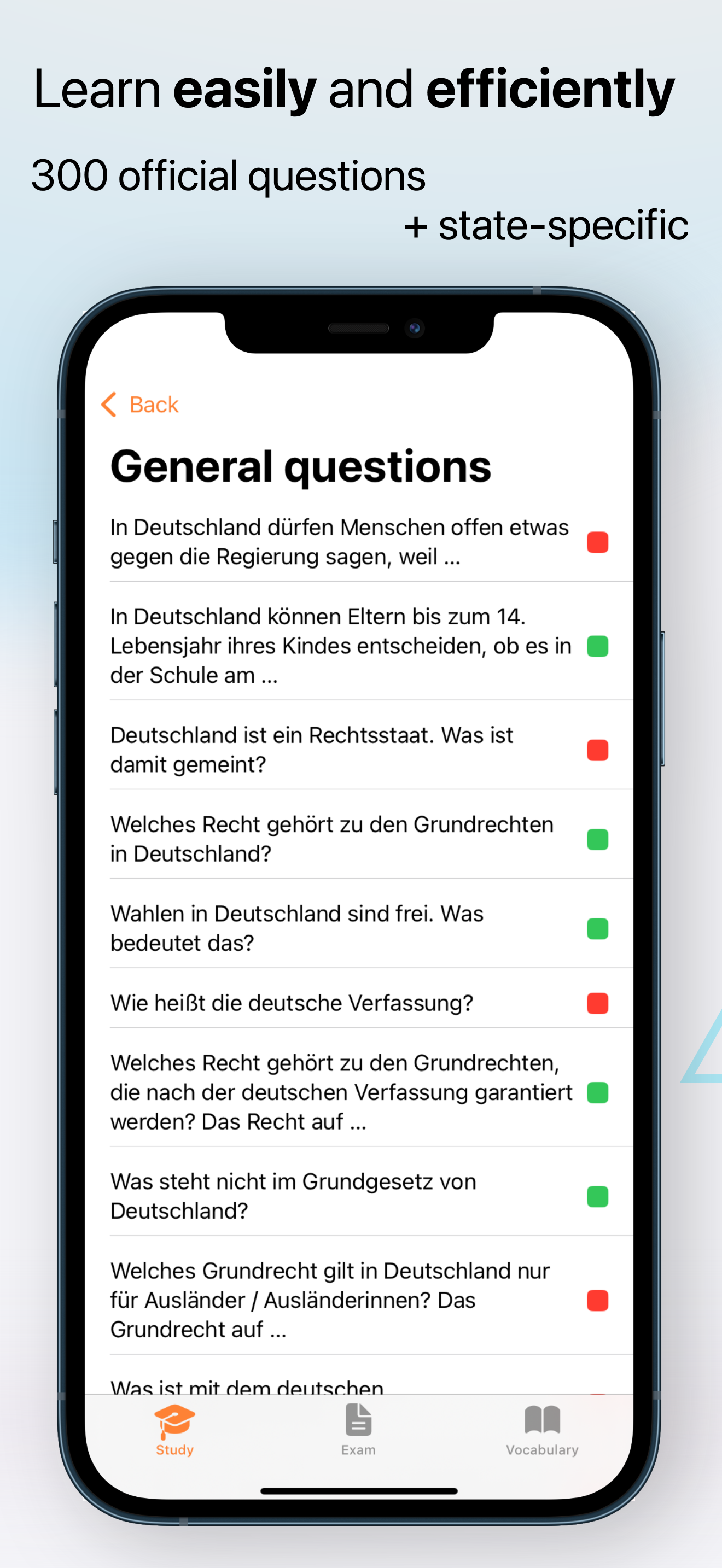 Einbürgerungstest: Translated