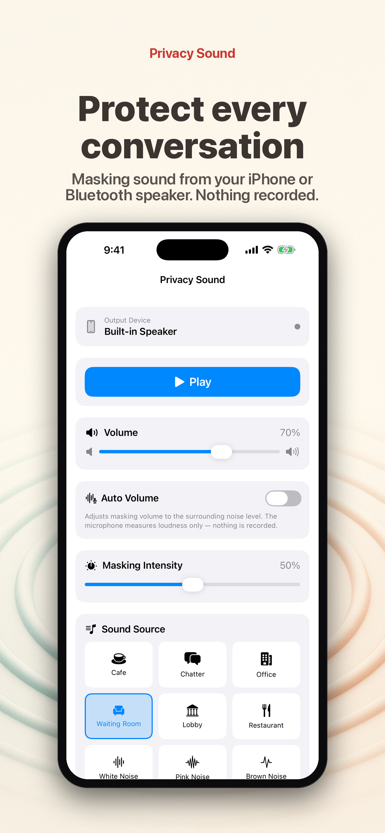 Privacy Sound: Speech Privacy screenshot 10