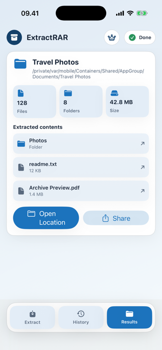 ExtractRAR Screenshot 3 of 3