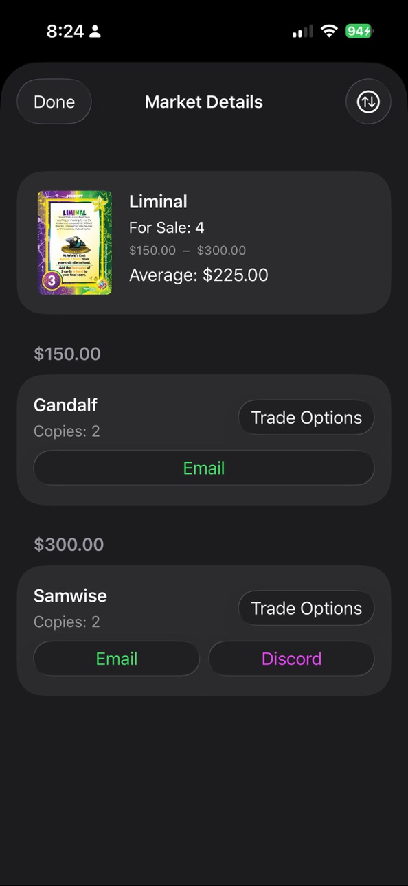iPhone screenshot