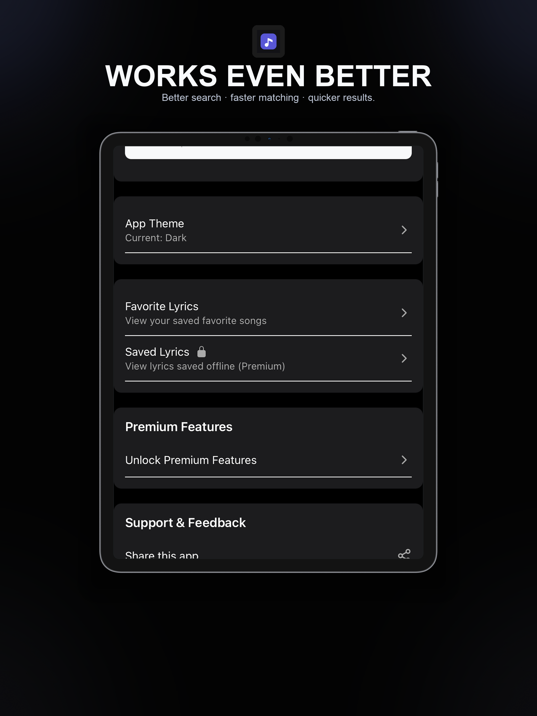 Lyrics Finder: Song Search