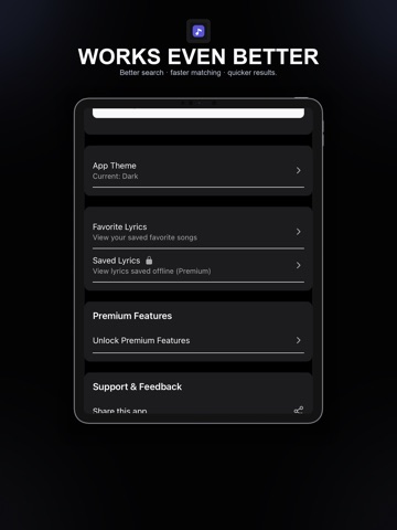 Lyrics Finder: Song Search ipad screenshot 2