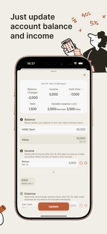 Net Worth Tracker: Mintly iPhone screenshot