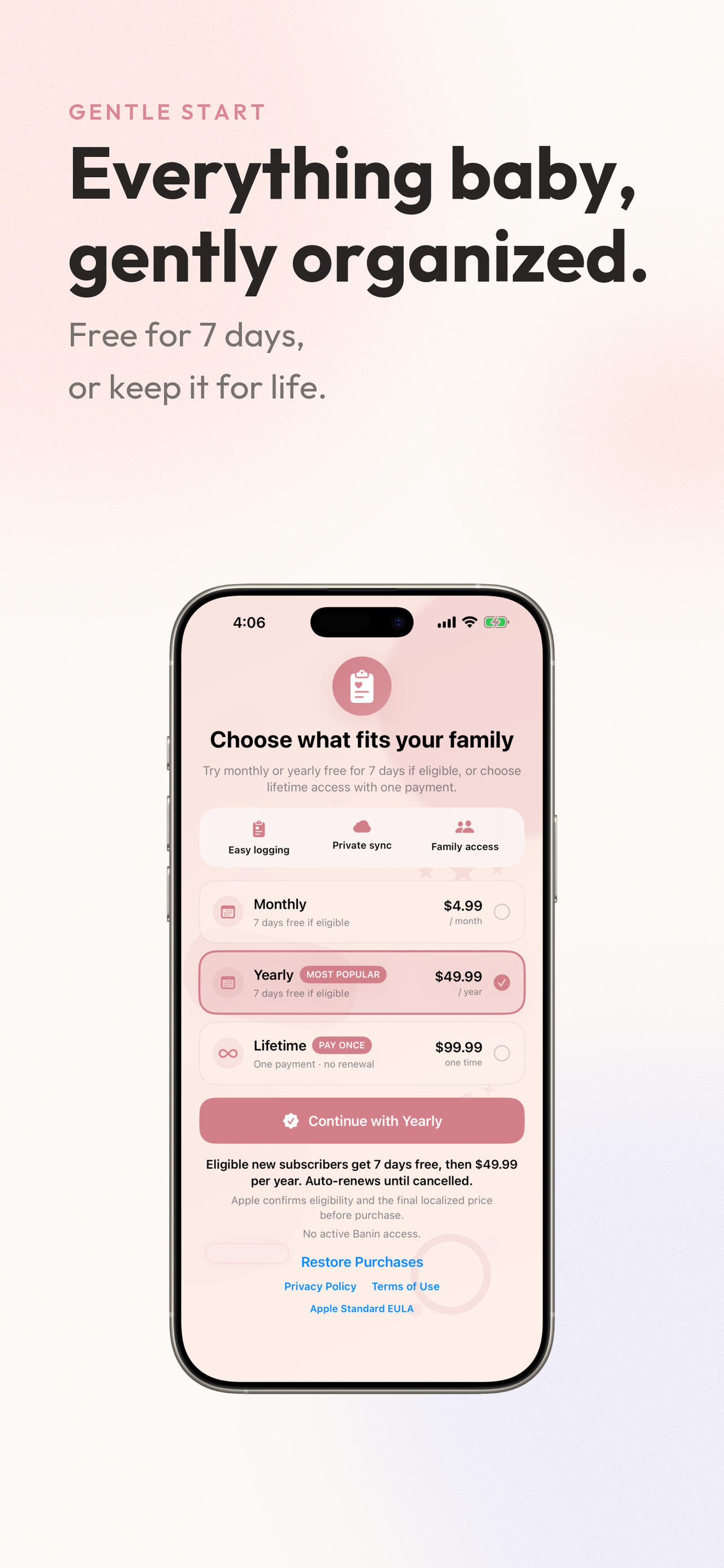 Banin | Daily Baby Tracker screenshot 4