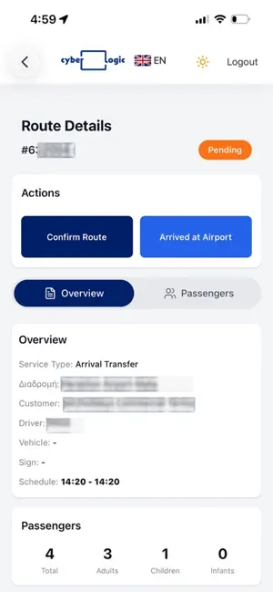 DriverApp screenshot 1