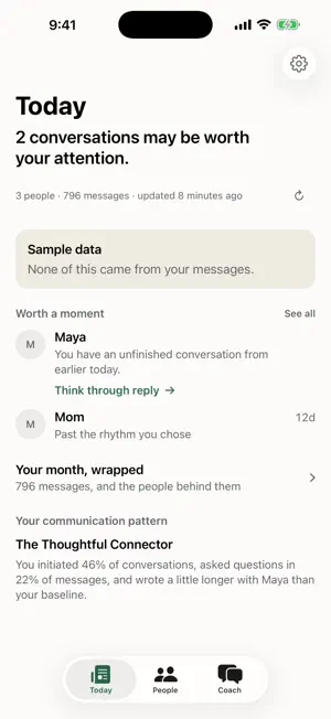 Subtext: Relationship AI screenshot 2