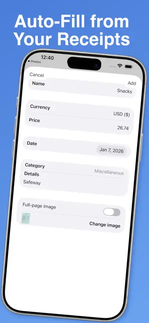 Work Expense screenshot 3