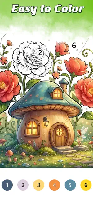 Whimsical House Coloring Book screenshot 2