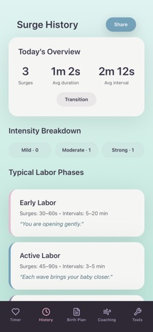 Contraction Timer+ screenshot