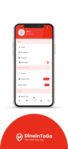DineInToGo screenshot